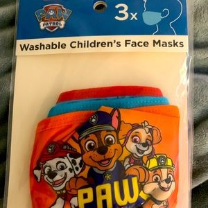 Nickelodeon fabric Paw Patrol masks, 3 pack